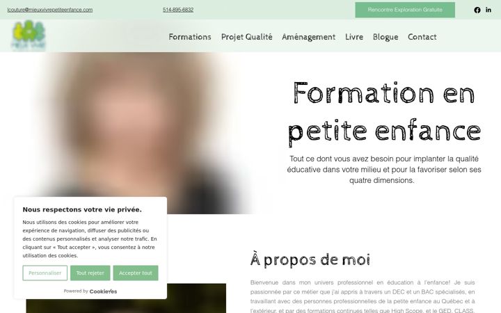 Screenshot of mieuxvivrepetiteenfance.com