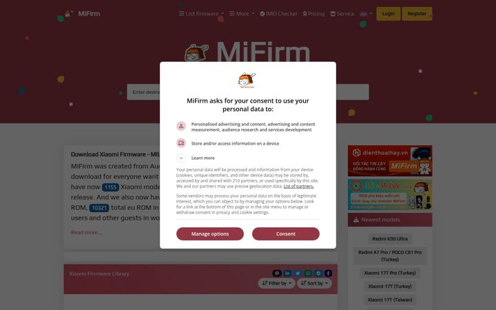 Screenshot of mifirm.net