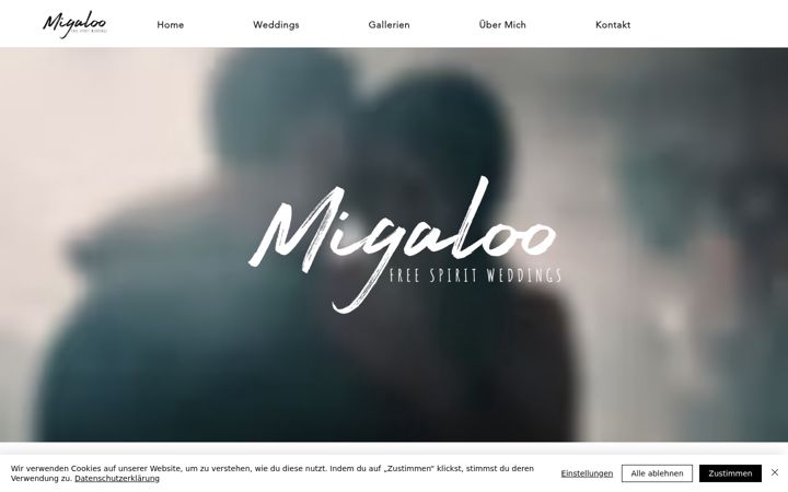 Screenshot of migalooweddings.com