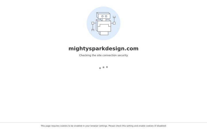 Screenshot of mightysparkdesign.com