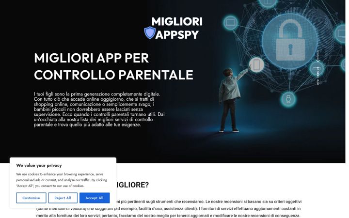 Screenshot of miglioriappspy.com