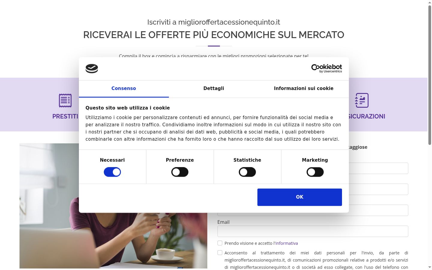 Zrzut ekranu banera zgody wyświetlanego przed jakąkolwiek interakcją