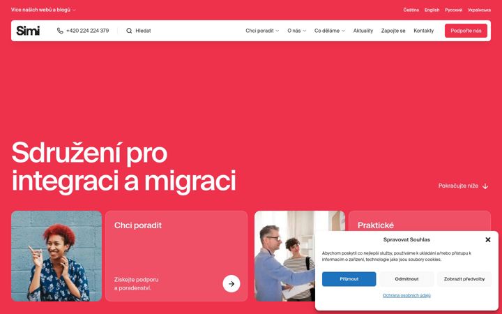 Screenshot of migrace.com