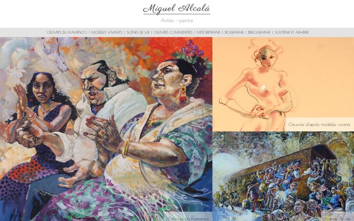 Screenshot of miguelalcala.com