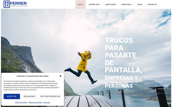 Screenshot of miguelangelferrer.com