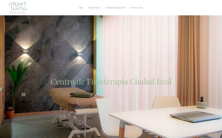 Screenshot of miguelbarbafisioterapia.com