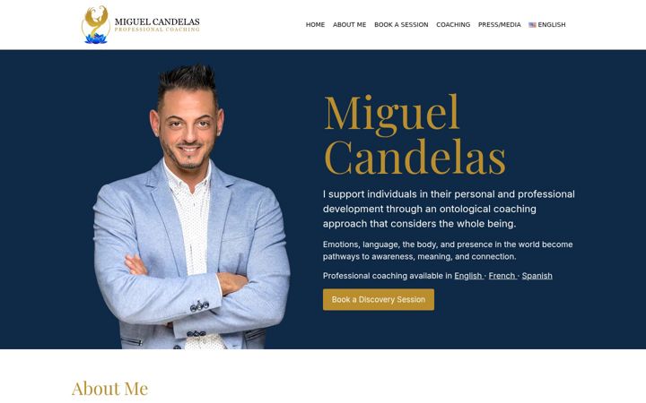 Screenshot of miguelcandelas.com