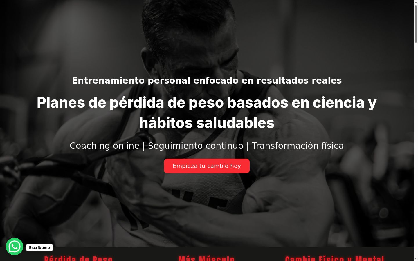 Captura de pantalla del banner de consentimiento mostrado antes de cualquier interacción