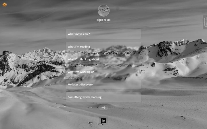 Screenshot of miguelderos.com