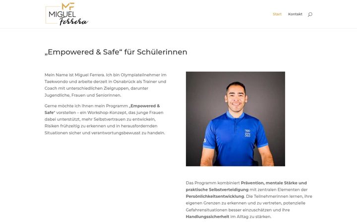 Screenshot of miguelferrera-experience.com