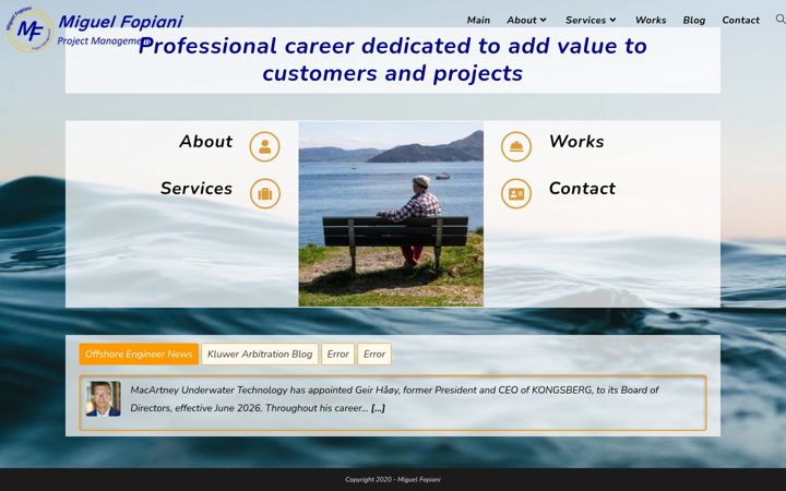 Screenshot of miguelfopiani.com