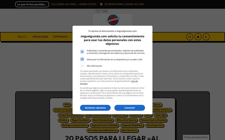 Screenshot of miguelgranda.com
