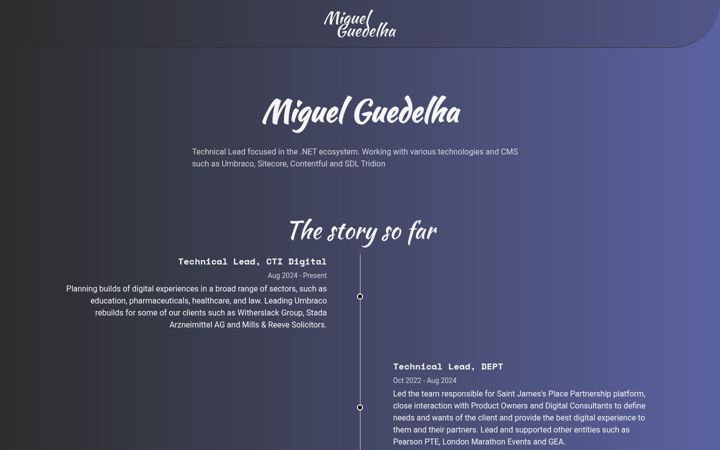 Screenshot of miguelguedelha.com