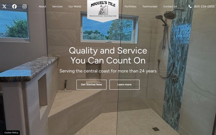 Screenshot of miguelstileslo.com