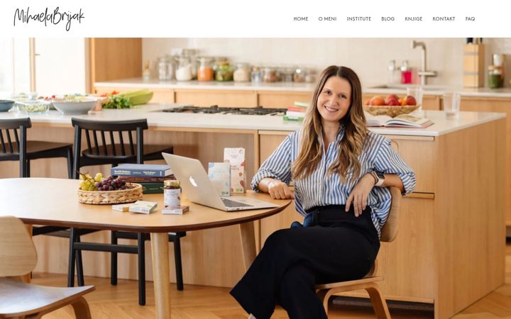Screenshot of mihaelabrijak.com