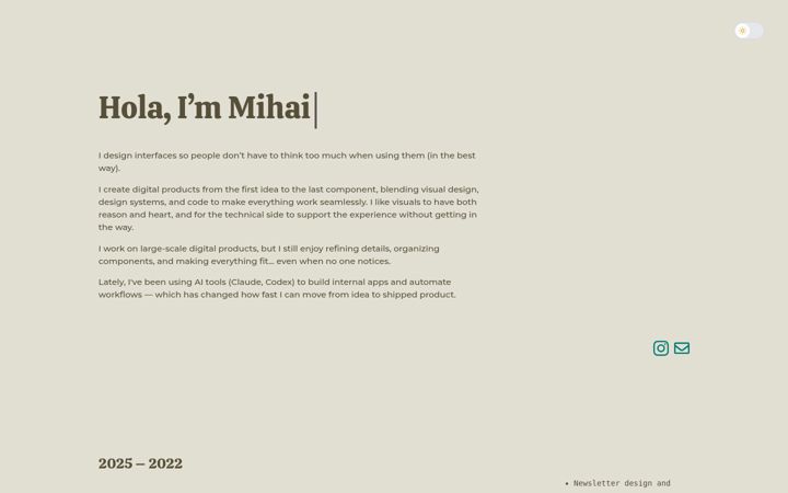 Screenshot of mihaiplesca.com