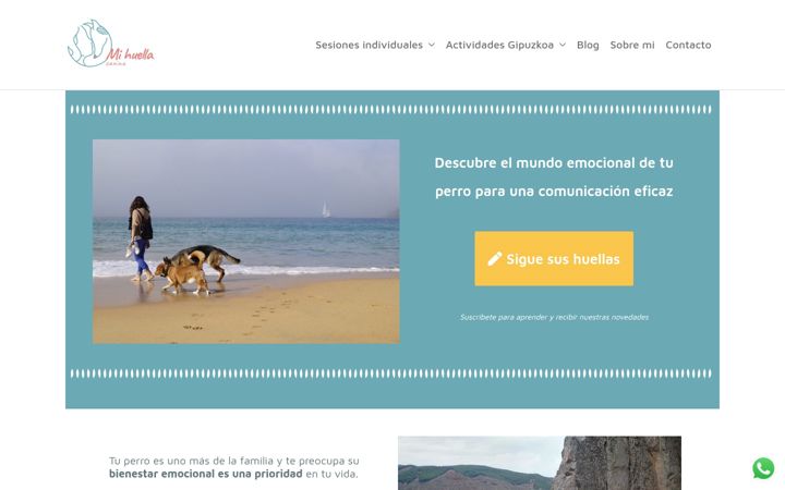 Screenshot of mihuellacanina.com