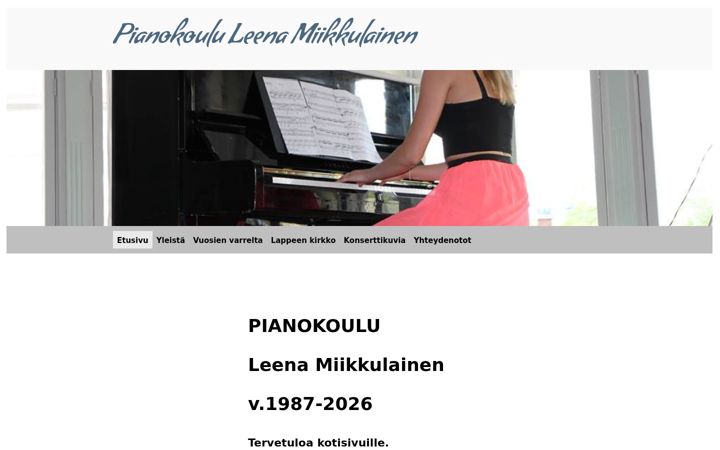 Screenshot of miikkulainenleena.com