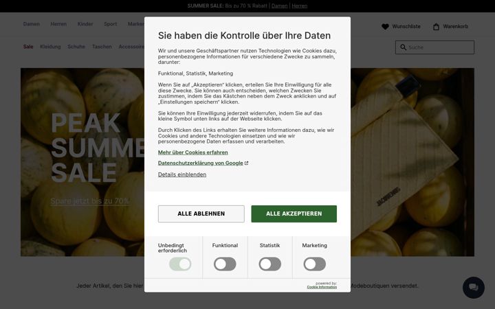 Screenshot of miinto.de