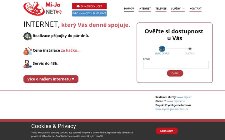 Képernyőkép: mijanet.cz