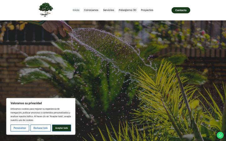 Screenshot of mijardin3d.com
