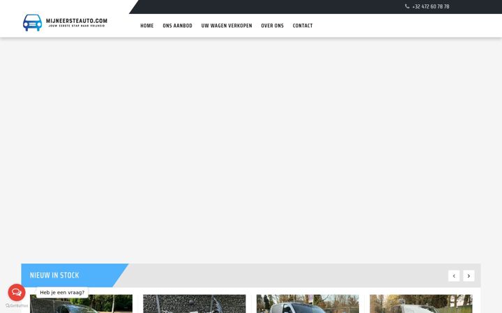 Screenshot of mijneersteauto.com