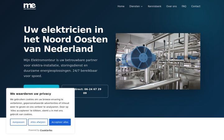 Screenshot of mijnelektromonteur.com