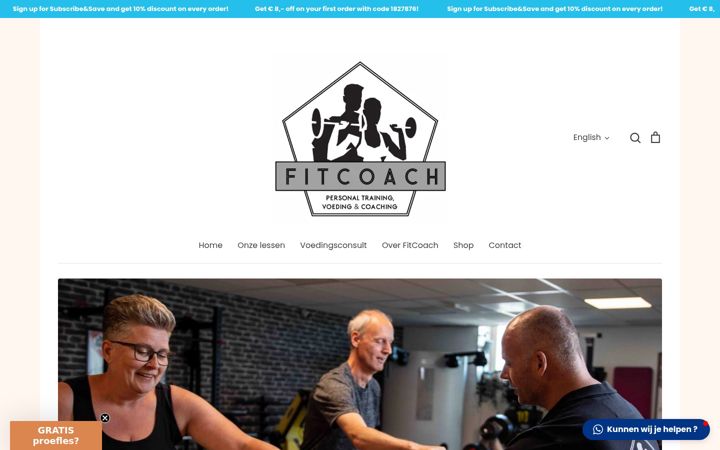 Screenshot of mijnfitcoach.com