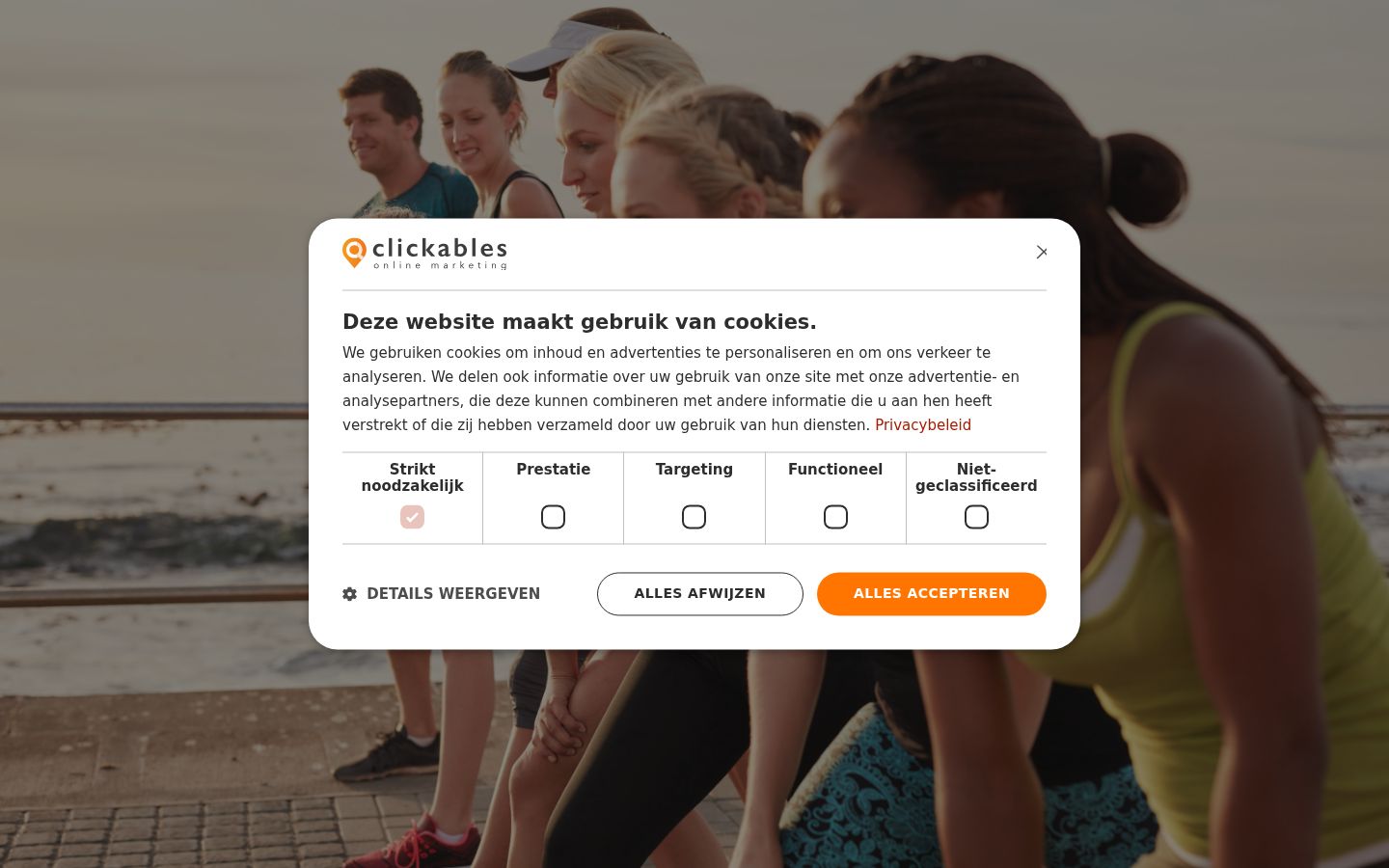 Sutikimo reklamjuostės, rodytos prieš bet kokią sąveiką, ekrano kopija