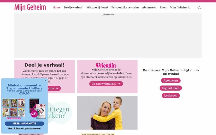Screenshot von mijngeheim.nl