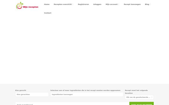 Screenshot of mijnrecepten.com