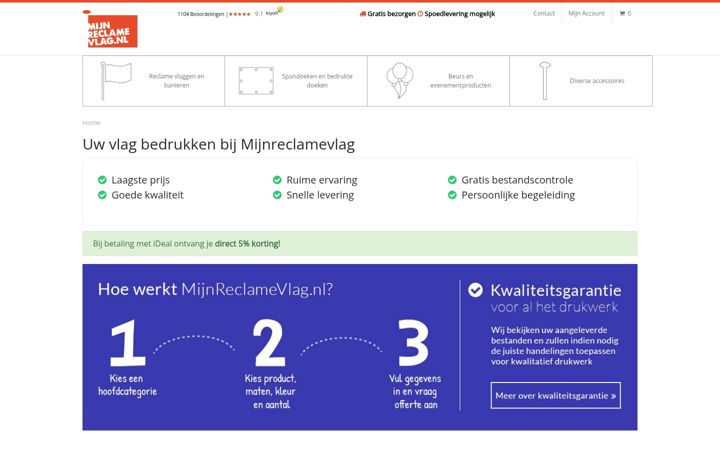 Snimka zaslona za mijnreclamevlag.nl