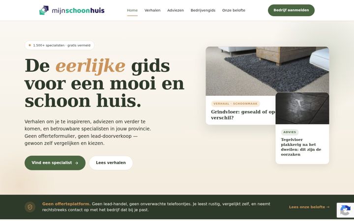 Skærmbillede af mijnschoonhuis.com