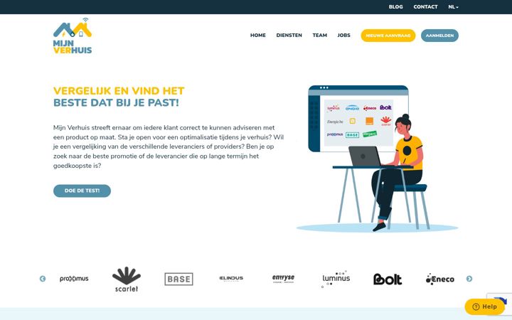 Screenshot of mijnverhuis.com