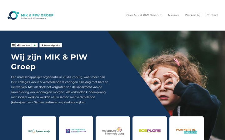 Screenshot of mik-piwgroep.nl