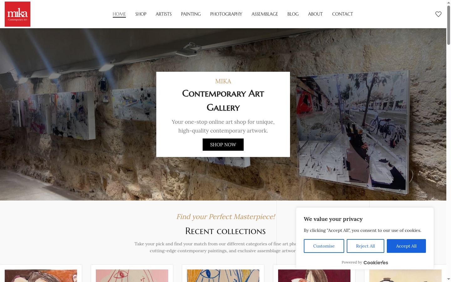 Screenshot tal-banner tal-kunsens muri qabel kwalunkwe interazzjoni