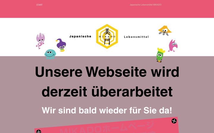 Screenshot of mikadofeinkost.com