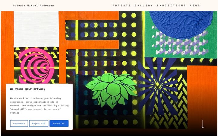Screenshot of mikaelandersen.com