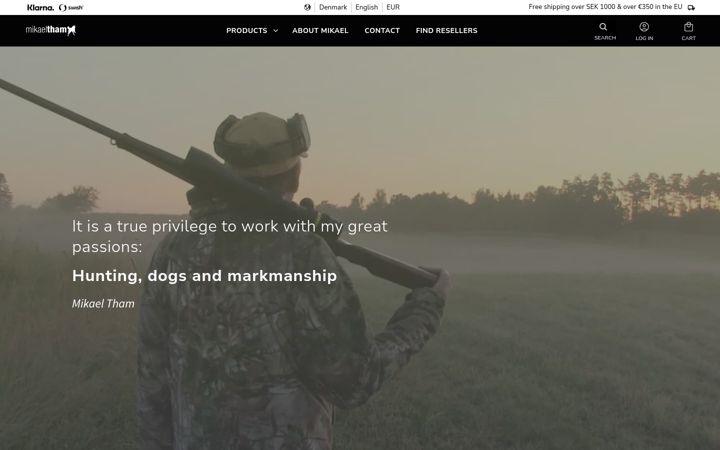 Screenshot of mikaeltham.com