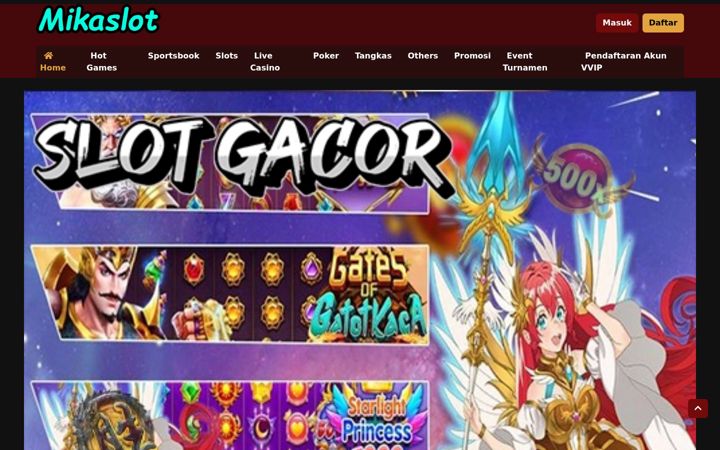 Screenshot of mikaslot.org