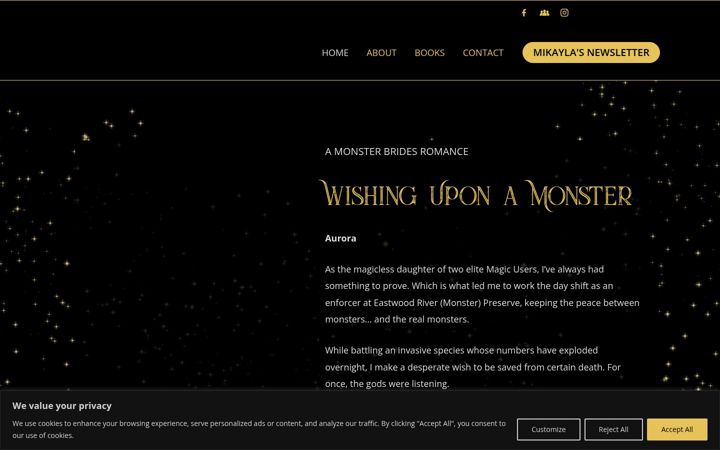 Screenshot of mikaylarand.com