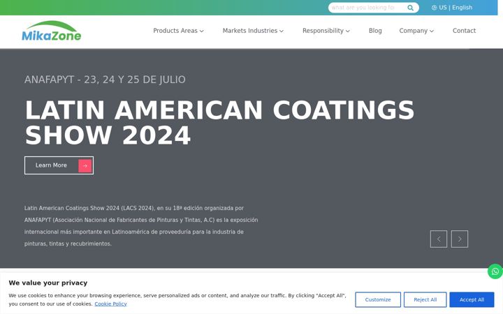 Screenshot of mikazone.com
