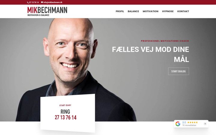 Screenshot of mikbechmann.dk