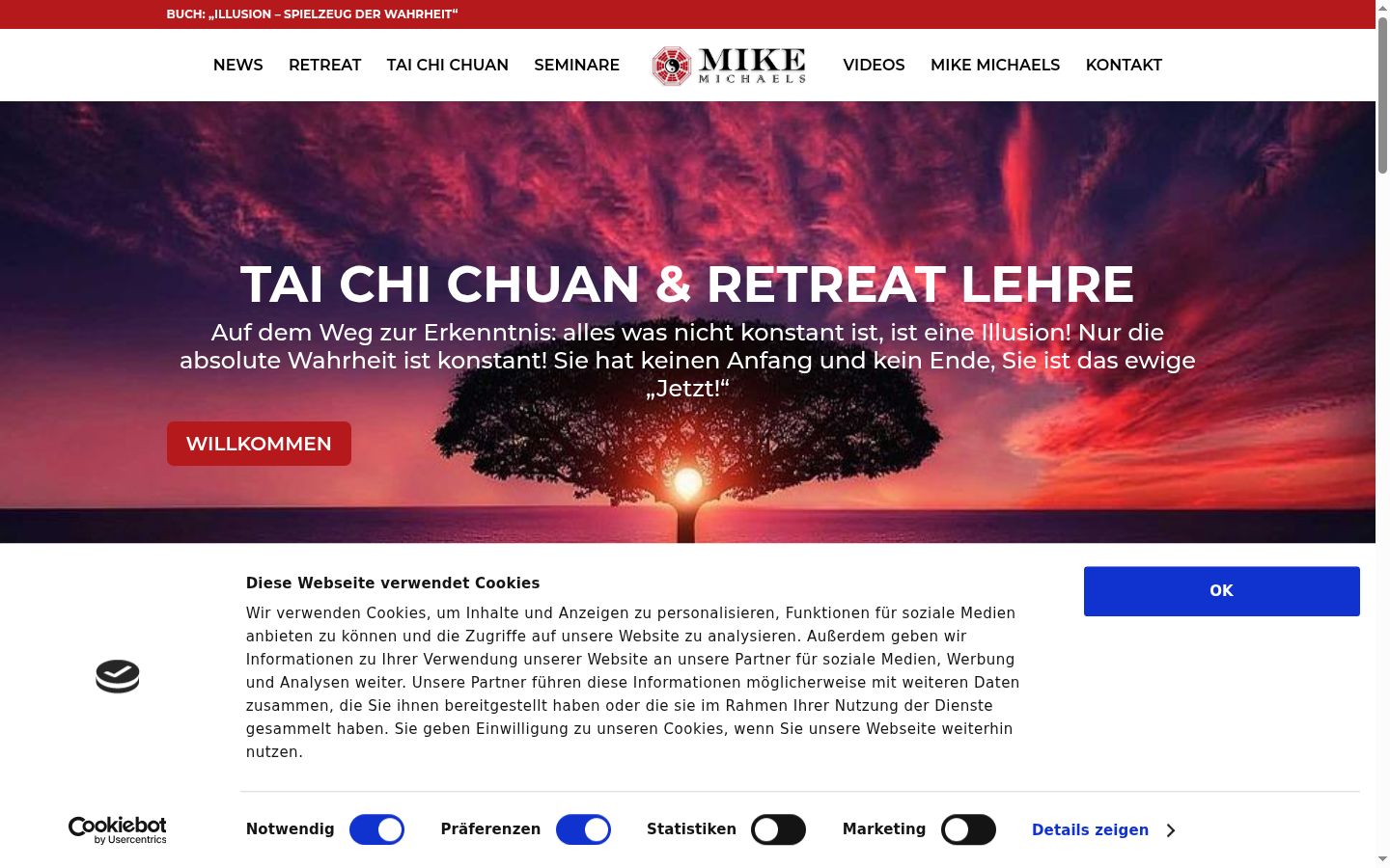 Screenshot tal-banner tal-kunsens muri qabel kwalunkwe interazzjoni