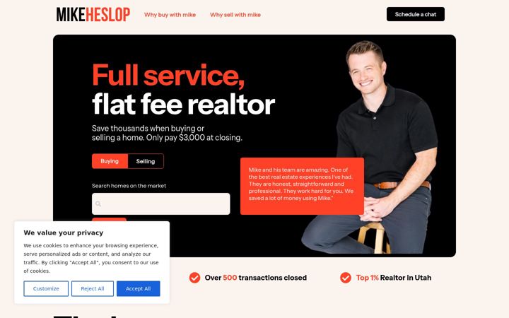 Screenshot of mikeestate.com