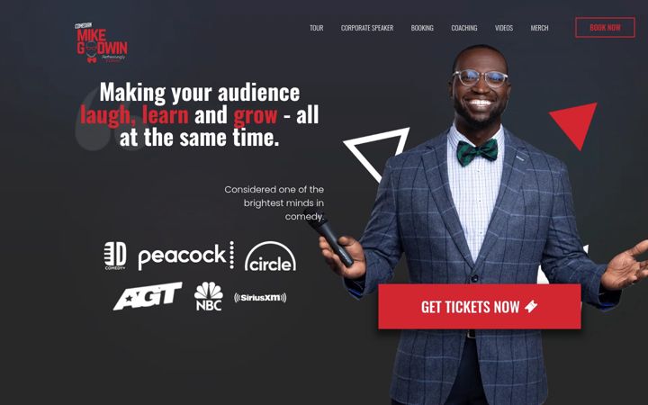Screenshot of mikegoodwin.com
