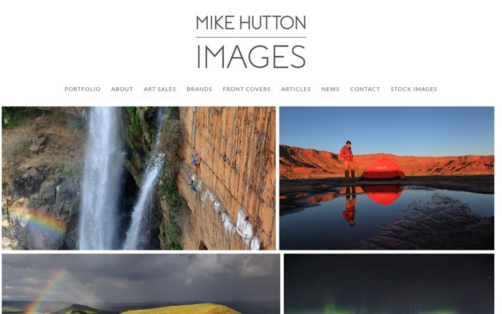 Screenshot of mikehuttonimages.com