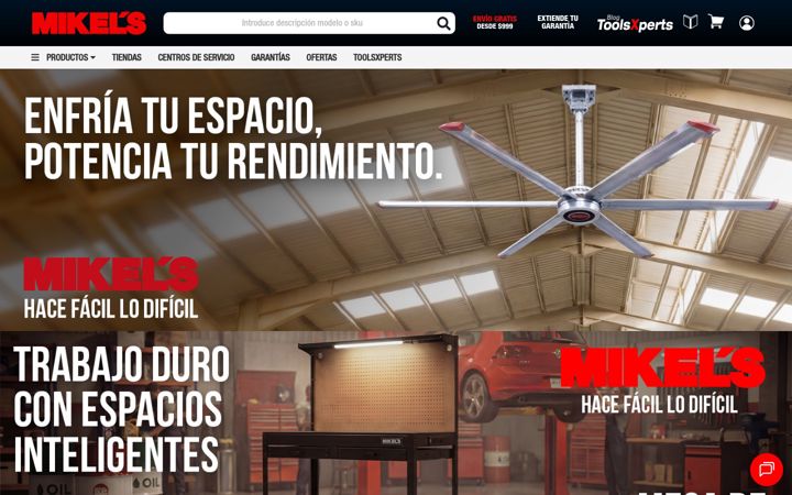 Screenshot of mikels.com.mx
