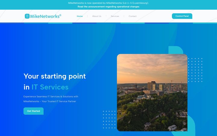 Screenshot von mikenetworks.com