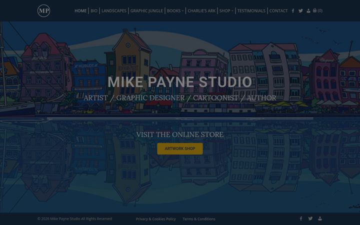 Screenshot of mikepaynestudio.com